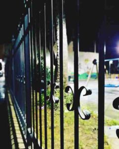 iron fence