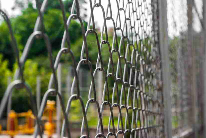 close up chainlink fence