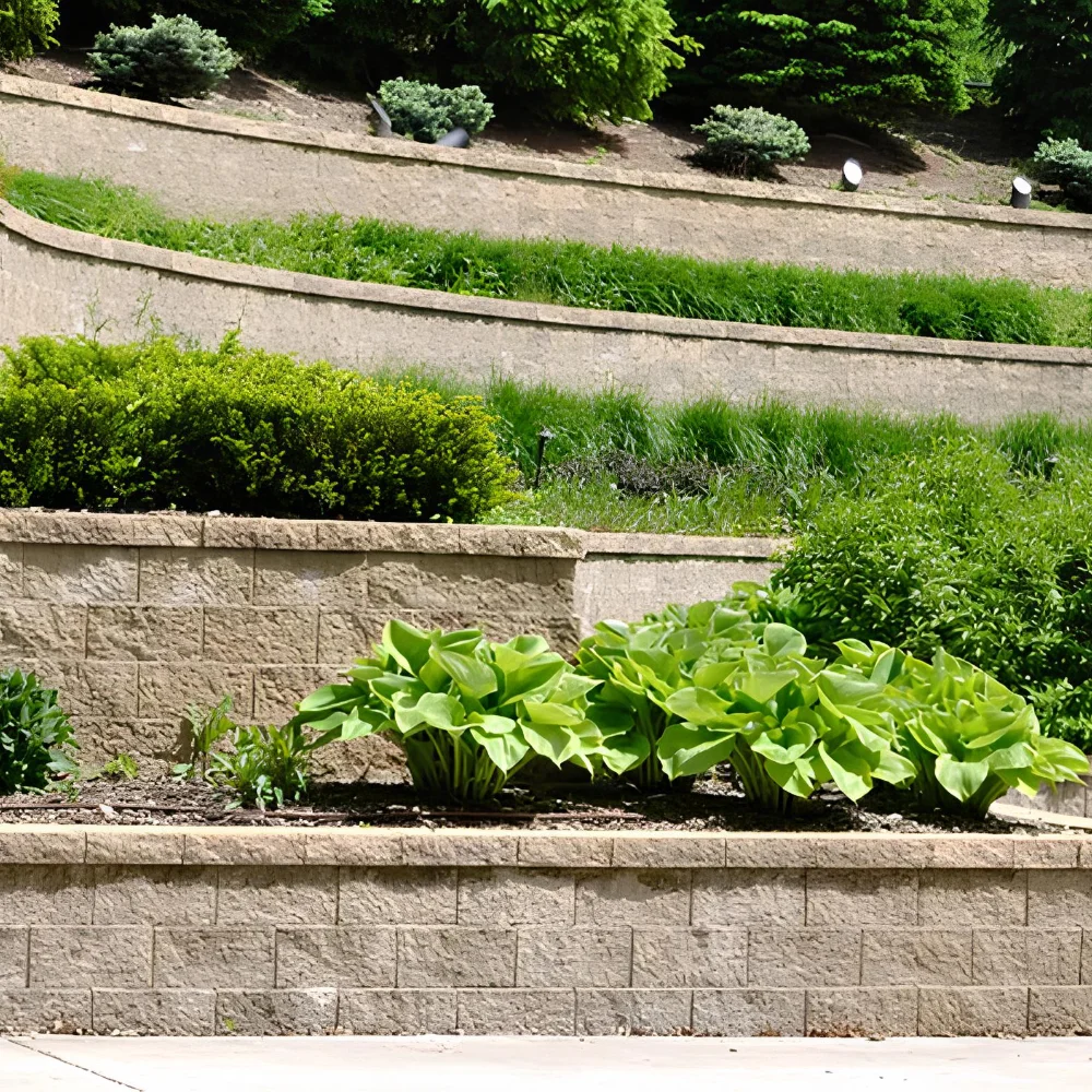 tiered retaining wall